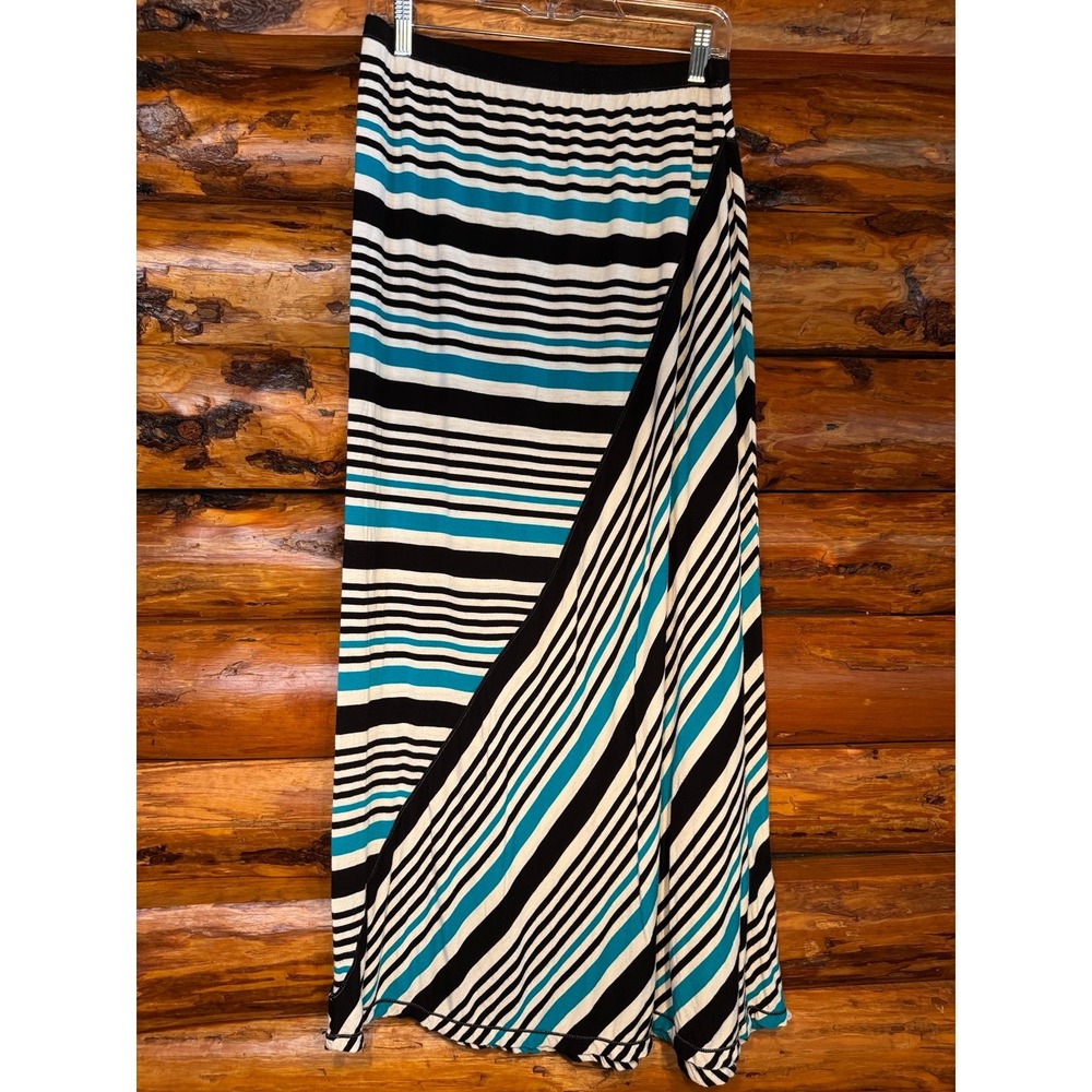 Sophie Max Striped Maxi Dress Size Large